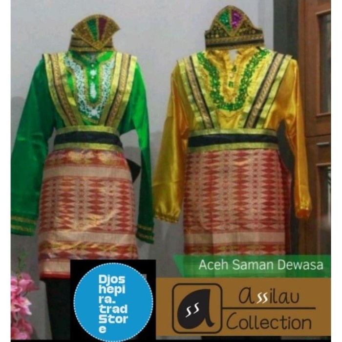 SALE baju adat Aceh saman dewasa satuan/(pria&wanita)