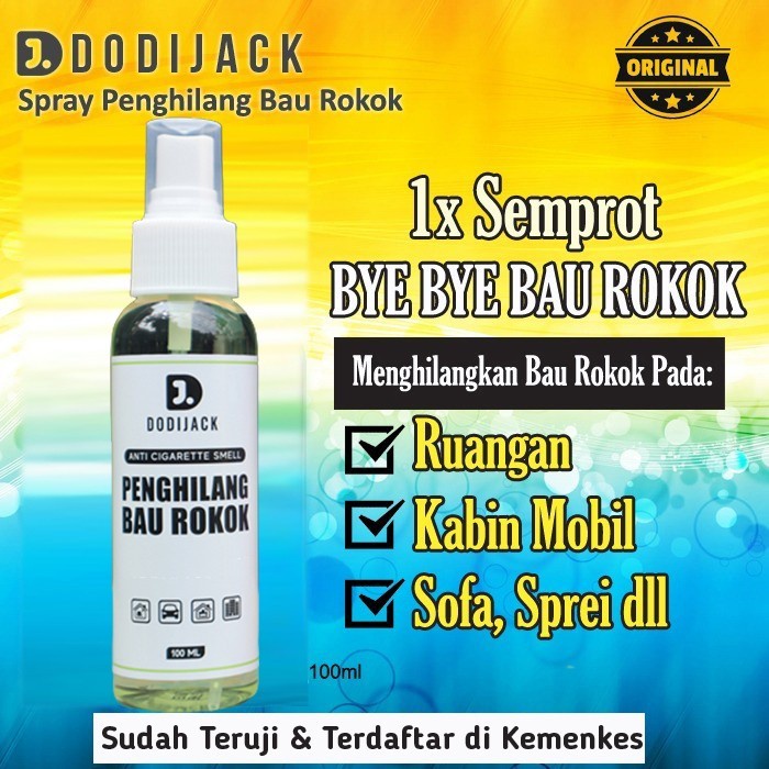 SALE  DODIJACK PARFUM ANTI BAU ROKOK PARFUM PENGHILANG BAU ROKOK 100ML ORI READYY