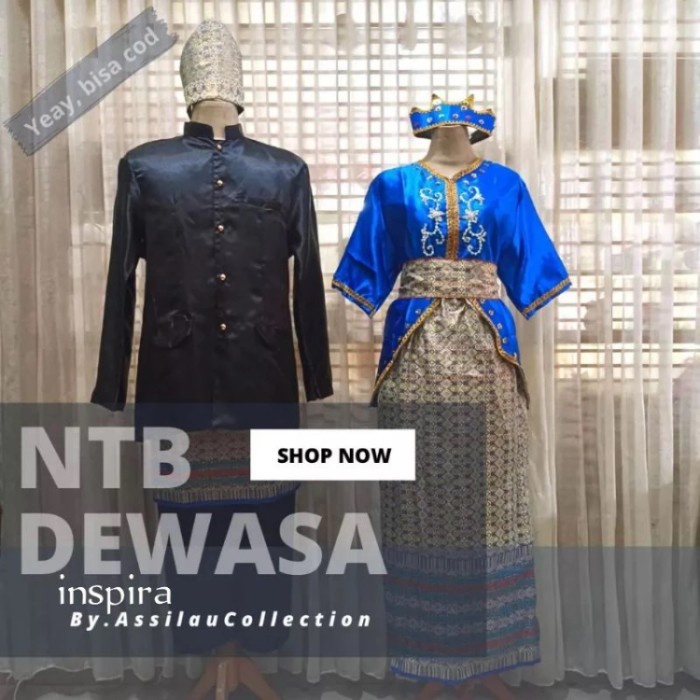 MURAH baju adat NTB dewasa satuan/pakaian adat NTB dewasa