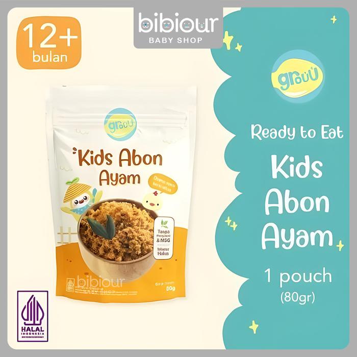 

SALE !!! GROUU - ABON KIDS AYAM & SAPI (COCOK UNTUK 12+ BULAN) 80G - NO MSG - ABON KIDS SAPI READYY