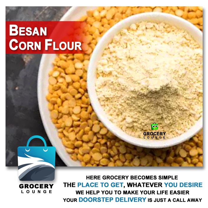 

SALE !!! BESAN - GRAM FLOUR - TEPUNG BESAN MURNI (GLUTEN FREE - NON GMO) READYY