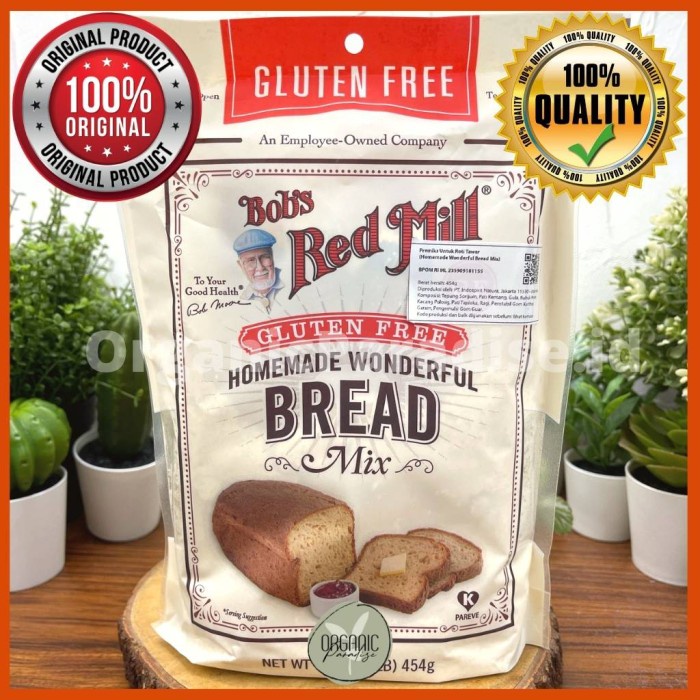 

SALE !!! BOB'S RED MILL HOMEMADE WONDERFULL BREAD MIX 454 GRAM READYY