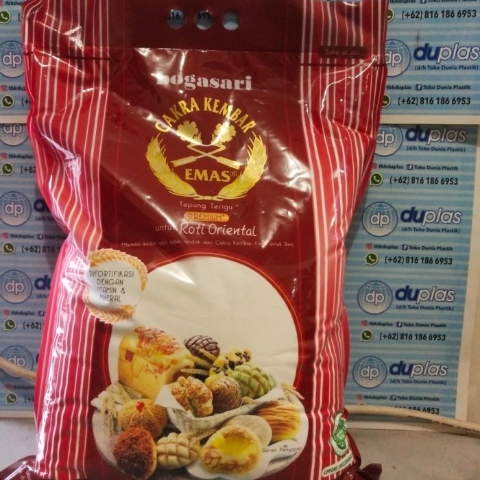 

SALE !!! BOGASARI CAKRA KEMBAR EMAS ROTI ORIENTAL TEPUNG TERIGU PREMIUM 5KG READYY