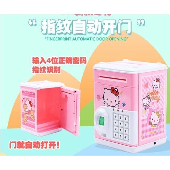 ATM MINI BARU SIDIK JARI UKURAN BESAR MAINAN ANAK CELENGAN ATM BRANKAS