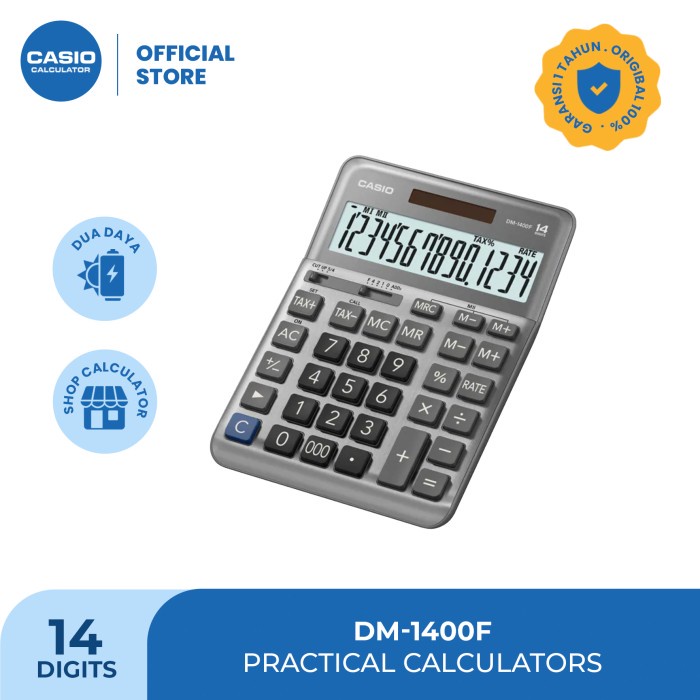 

CASIO DM-1400F - Kalkulator Kantor - 14 digit TERLARIS/TERMURAH/TERPOPULER