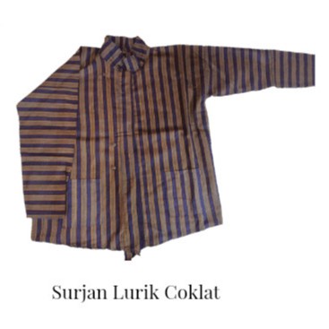 MURAH Baju Surjan Lurik Pria Busana Adat Jawa Pria Bahan Katun AP0438