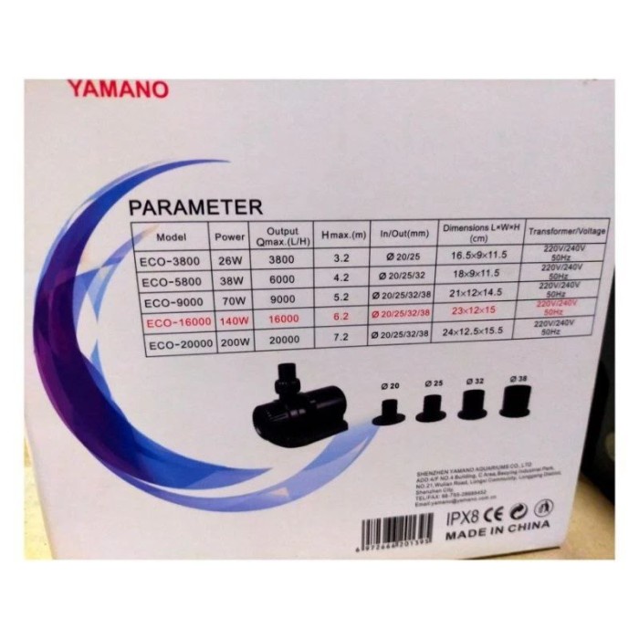 Pompa Air Kolam Yamano Power Head ACT5800