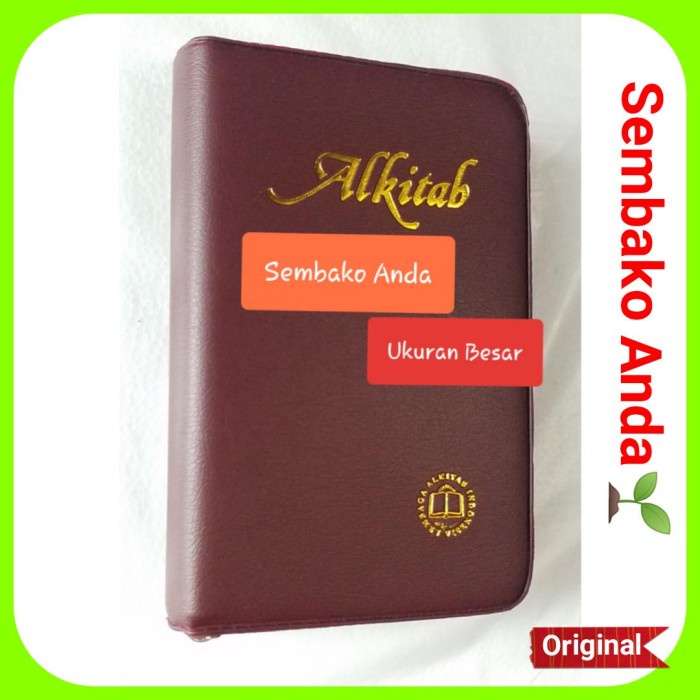 

Alkitab Lai Ukuran Besar. Tb 064 Ti Sl. Resleting.