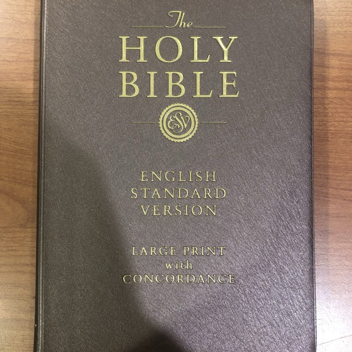 

Esv The Holy Bible Large Print Eith Concordance