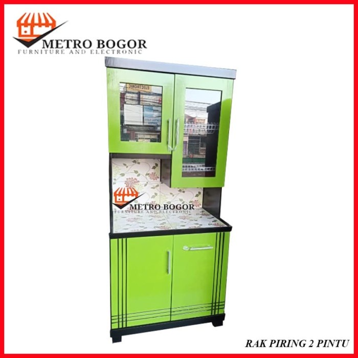 LEMARI DAPUR / LEMARI SAYUR / RAK PIRING KAYU NIMALIS 2 PINTU MURAH