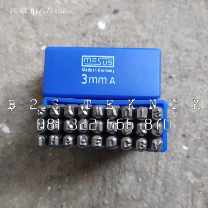 

Ketok Huruf Ukuran 3mm Letter Masus Stamp Punch Letter A-Z