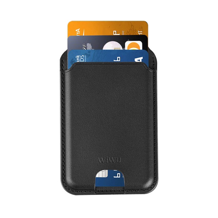 

DISKON MAGSAFE WALLET WIWU MAG WALLET PRO CARD HOLDER AND STAND RFID ANTI-THEFT (MW-003) READYY