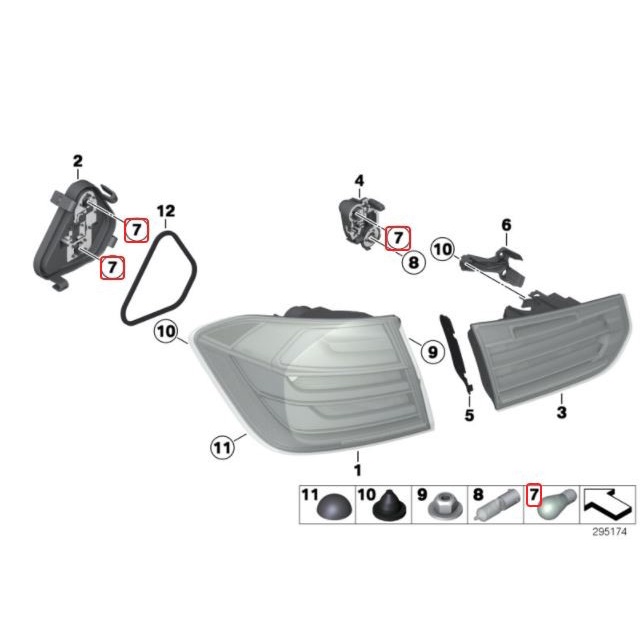 Original Bmw F30 Bohlam Lampu Rem Mundur P21W 12V 21W Ready