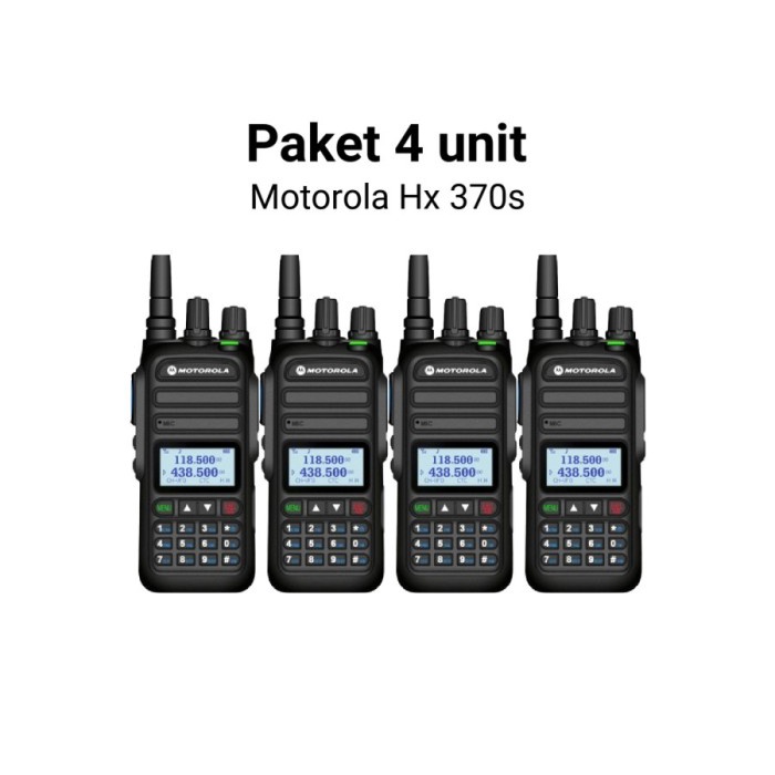 Paket 4 Unit Walkie Talkie HT Motorola HX 370 S Original