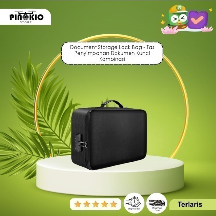 

Document Storage Lock Bag - Tas Penyimpanan Dokumen Kunci Kombinasi