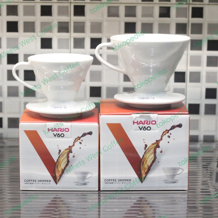 JTTOP" HARIO V60 DRIPPER CERAMIC 01 WHITE