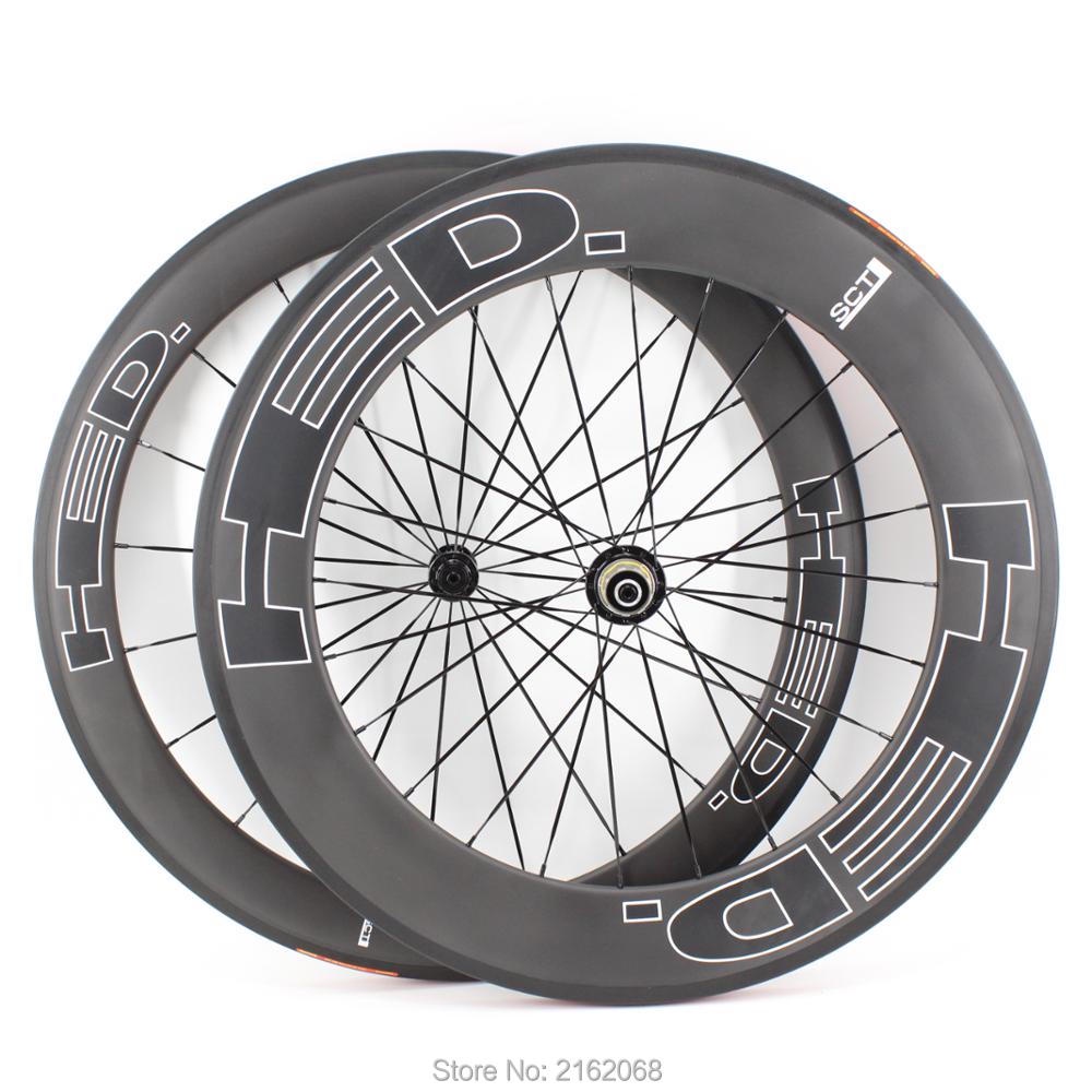 WCS 700C front 60mm+rear 88mm Road bike matte UD full carbon fibre bicycle wheelset carbon clincher 