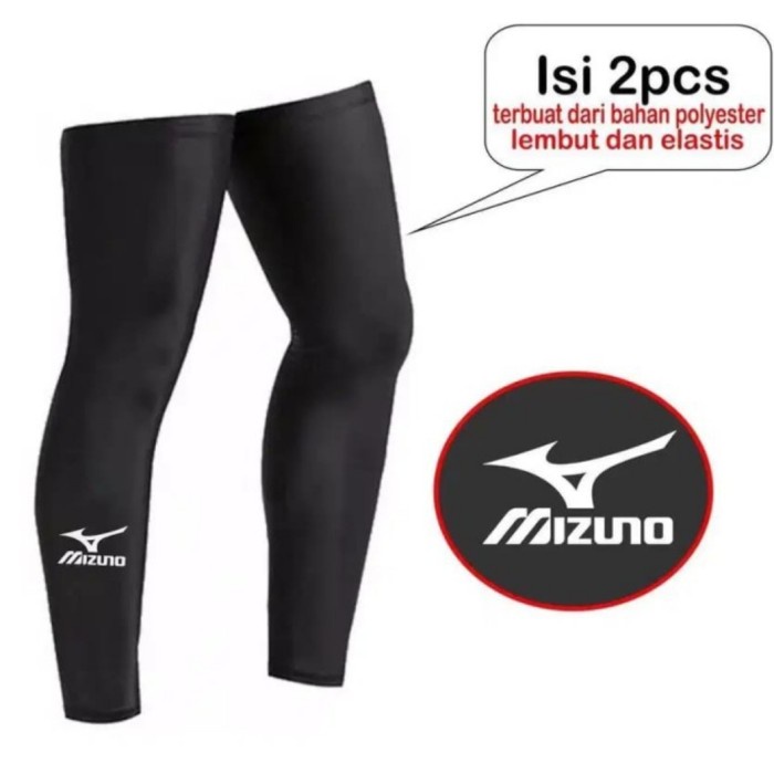 JTTOP" LEG SLEEVE MIZUNO MANSET KAKI PELINDUNG LUTUT LEG WARMER SEPEDA VOLI