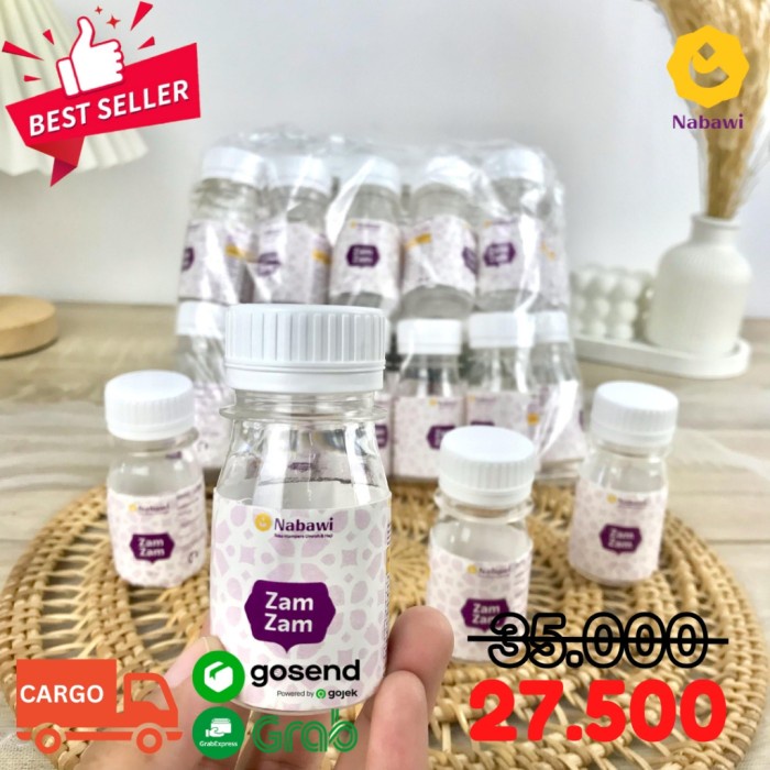 Botol Kosong Air Zamzam 50Ml Botol Plastik Air Zamzam Isi 20 Botol