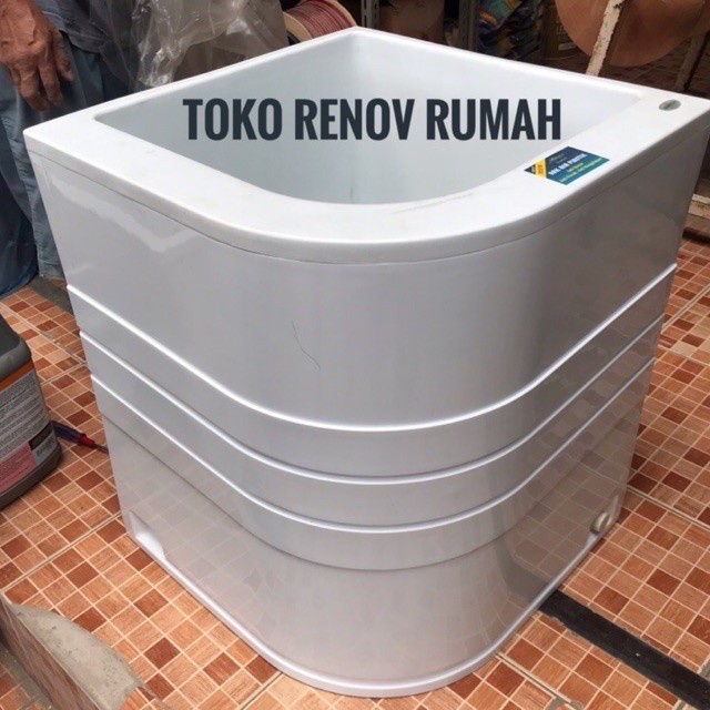 TERLARIS Bak air kamar mandi/bak mandi dewasa plastik/bak air sudut kamar mandi