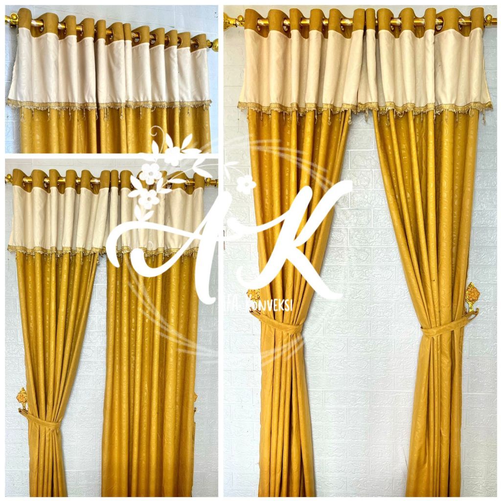 Gorden Rumbai Renda Kristal Gorden Poni Rumbai Gorden Pintu Dan Gorden Jendela Gorden Embos Gorden