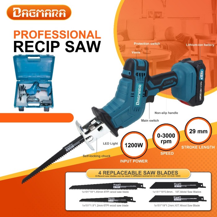 Dagmara Mini Chainsaw Cordless Reciprocating Saw Cordless Chainsaw