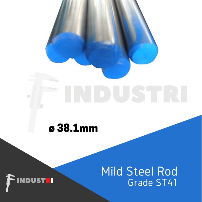 AS besi ST 41 diameter 38.1mm(1.5inch) AS SS400potongan per 1cm
