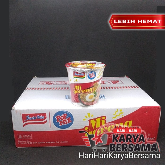 

Wdo - Pop Mie Instan Indomie Rasa Mi Goreng Per-Karton Isi 12'S X 80Gr