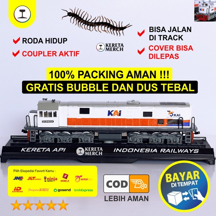 Miniatur Diecast dummy Kereta Api Indonesia Lokomotif CC201 83 25