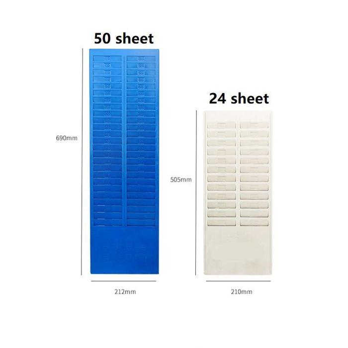 

Diskon Isi 24/50 Sheet Tempat Kartu Absensi Rak Absensi Kartu Tempat Kartu Absen Karyawan Rak Kartu