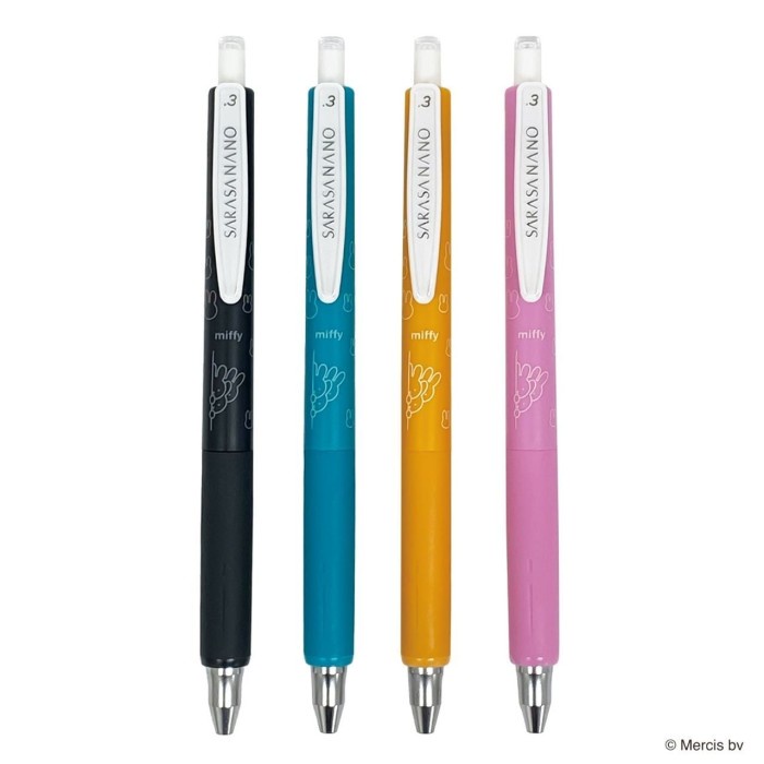 

Diskon Zebra Sarasa Nano Miffy Boris 0.3Mm Vintage Basic Colors Gel Ink Pen With Urufuwa Cushion