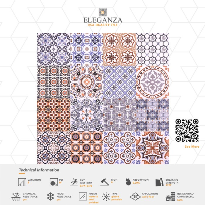 Granite Eleganza Granit Concreate (Deco) QPD604663C6 60x60 KW1