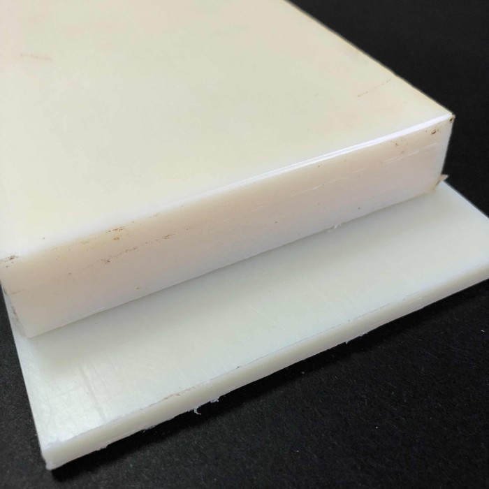 Nylon Pe Putih Lembaran 5mm x 110mm x 115mm - Polyethylene Sheet-HDPE