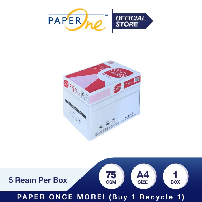 

Produk Viral Copy & Laser Kertas A4 75Gr Copier 1 Box (2500 Lembar) Kertas Hvs Cod