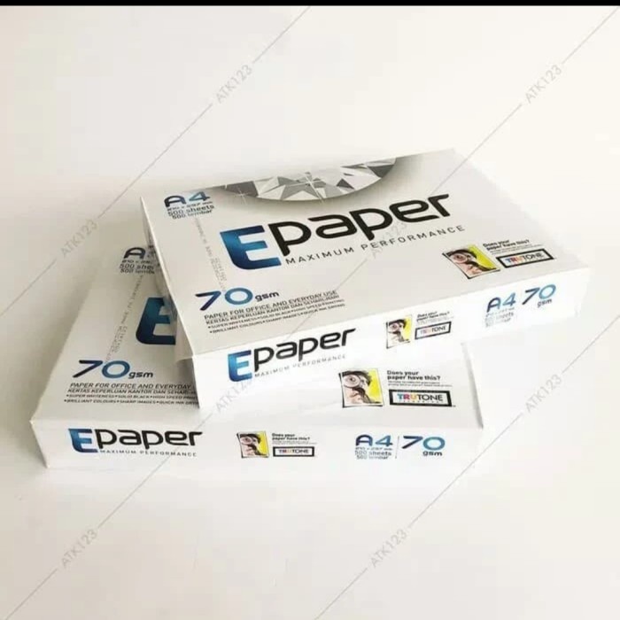 

Barang Terlaris Kertas A4 75 Gr E-Paper Paket 150 Rim Packing Aman