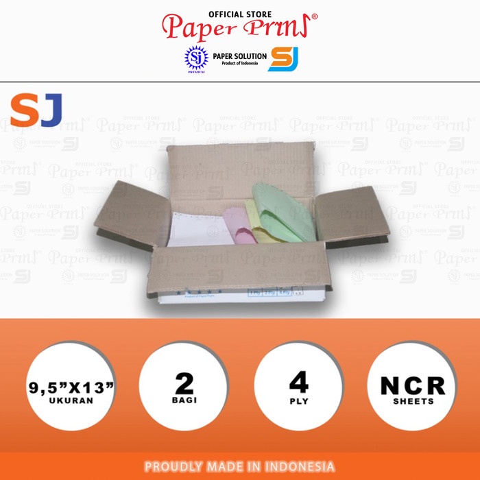 

Viral Sj Orange Kertas Continuous Form 4Ply Ncr Folio 9,5" X 13"/2 (Bagi 2) Packing Aman