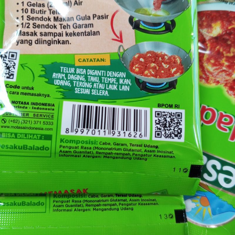 

Desaku Bumbu Balado isi 10 sachet