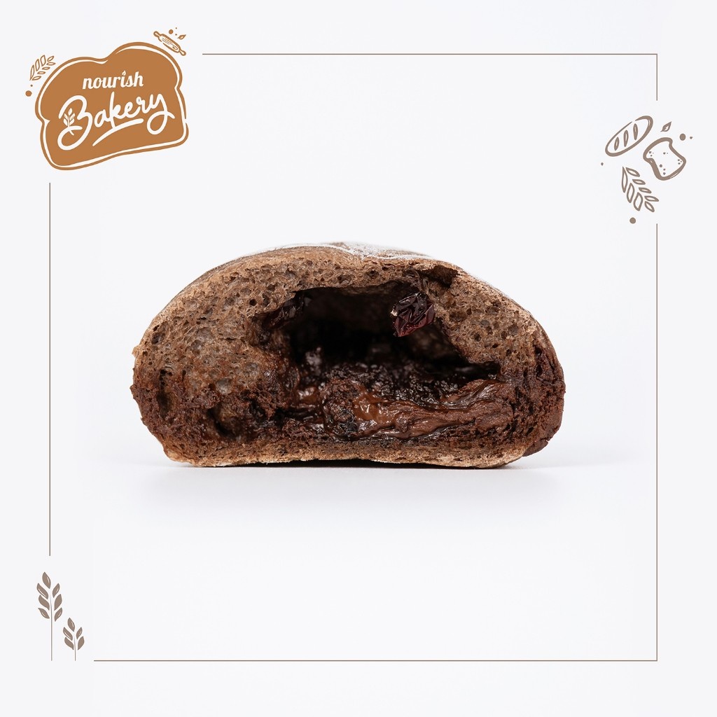 

Double Choco Cranberry - 100% Sourdough Soft Bread dengan isian coklat