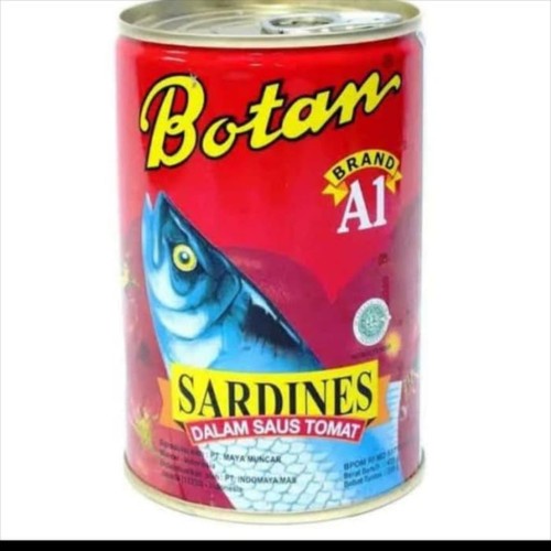 

BOTAN SARDINE 425 GR IKAN KALENG SARDEN SAUS TOMAT