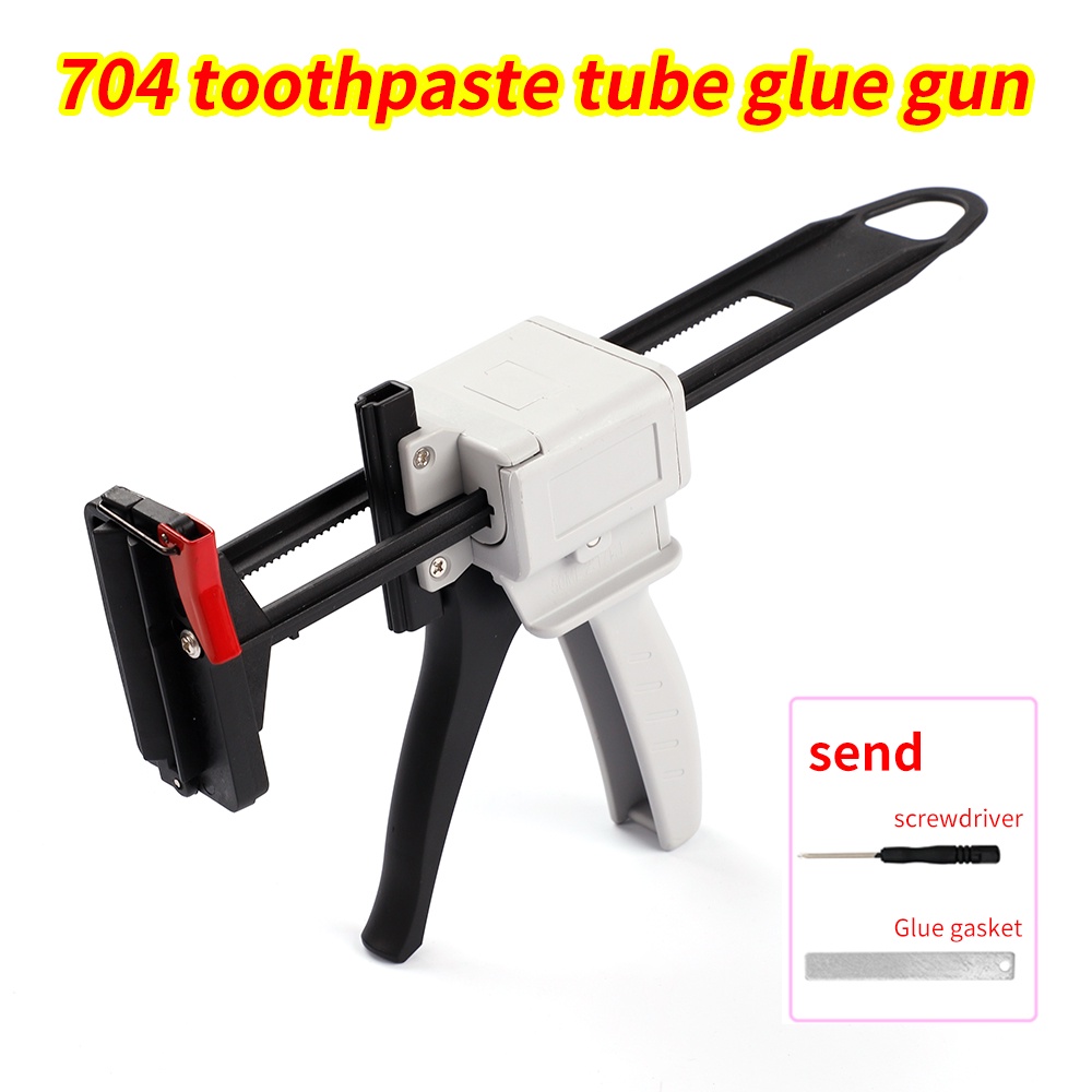 704 Toothpaste Glue Gun Silicone Sealant Gun Manual Glue Gun Auto Repair Tool Manual Extruder Alumin