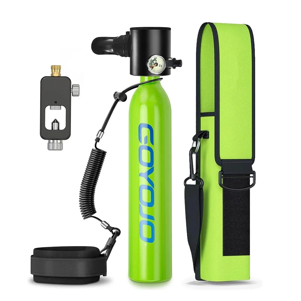0.5L Mini Scuba Tank, 6-12 Minutes Diving Tank, Portable Lung Tank Kits with 3000 PSI Max Pressure, 