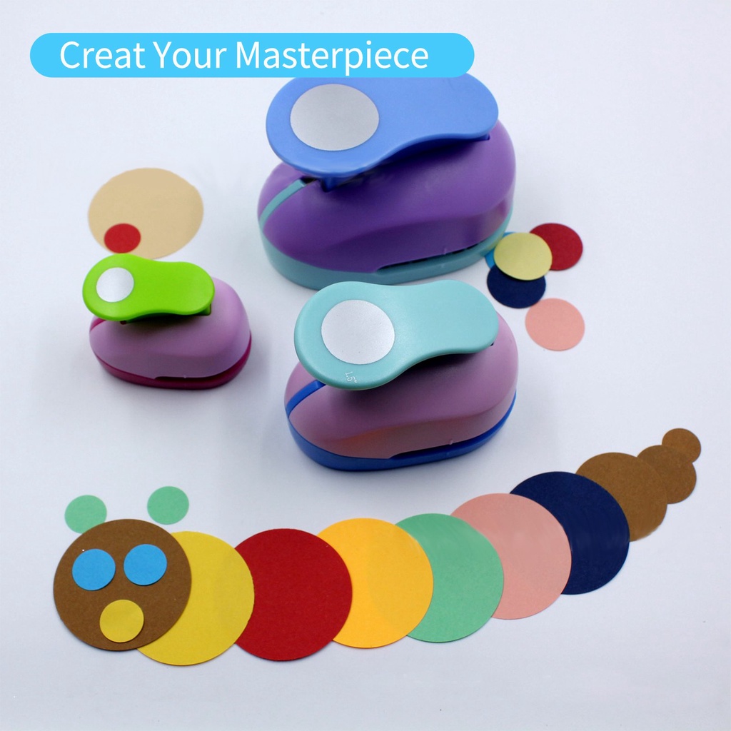 9/16/25/38/50/75mm Circle Punch DIY Embossing Punches Scrapbooking Machine Paper Cutting Hole Punch 