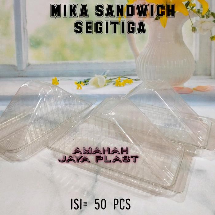 (50pcs) Mika Sandwich Segitiga - Mika Roti Segitiga