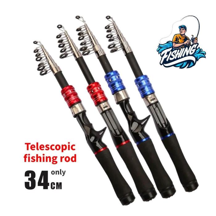 Dunia Mancing Store - Joran Pancing Antena 1.5m-1.8m Joran Pancing Spinning & Casting Carbon