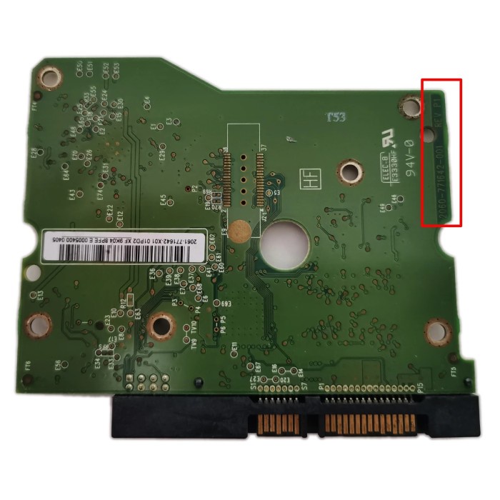 HDD PCB logic board 2060-771642-001 000 002 003 REV P1 for WD 3.5