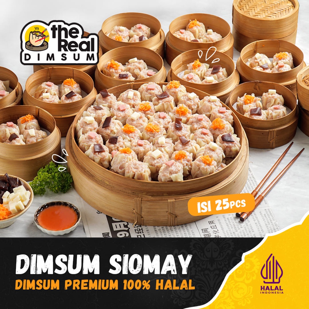 

Frozen Dimsum Siomay 25pcs Halal
