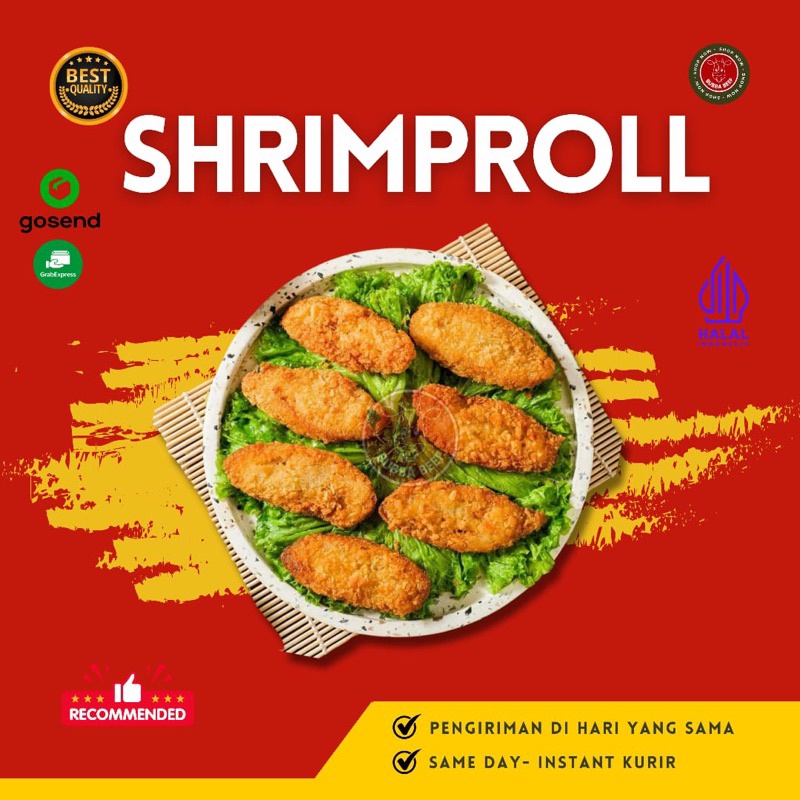 

Bento Shrimproll Frozen isi 10/Shrimproll ala Hokben/Shrimproll Lauk Bento/Shrimproll