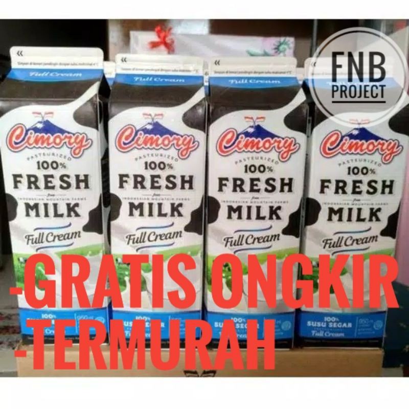

CIMORY FRESH MILK 950ml 1 Karton / 12 pcs Susu Segar FULL CREAM