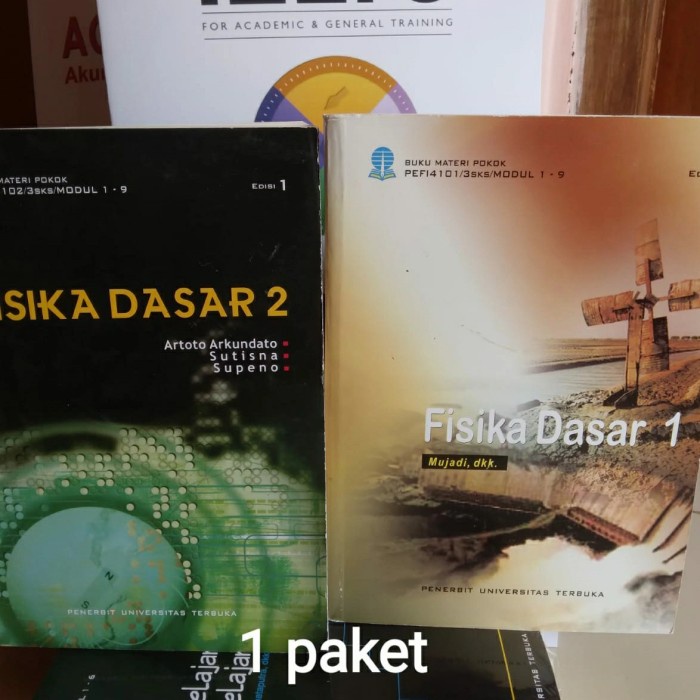 

TERLARIS! buku paket fisika dasar 1 dan fisika dasar 2