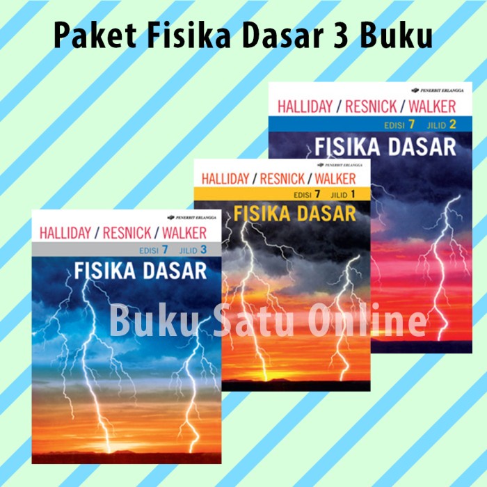 

TERLARIS! Paket Fisika Dasar Edisi 7 Jilid 1 2 3 Halliday - Erlangga ORIGINAL